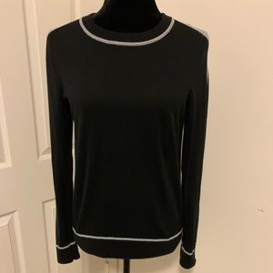Michael Kors Black and Silver Sweater